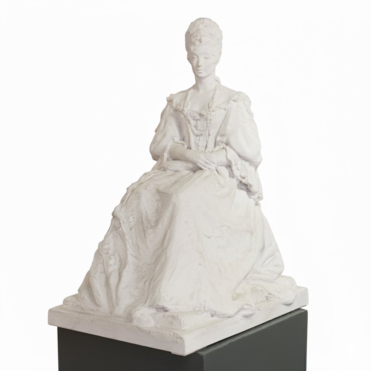 Nobile Dama, Scultura in gesso, XIX secolo-photo-4