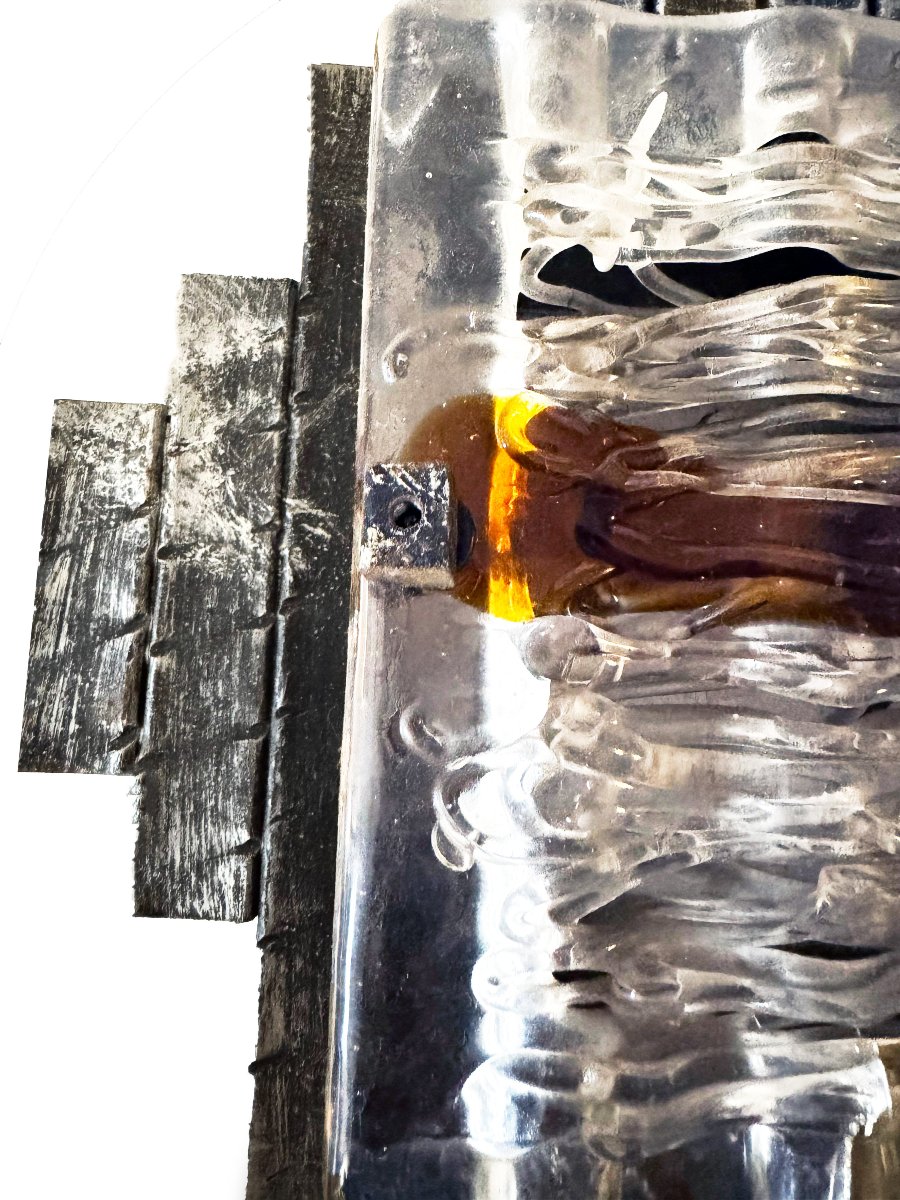 Set di 5 Aplique in stile Brutalista, Murano, Anni '60-photo-3