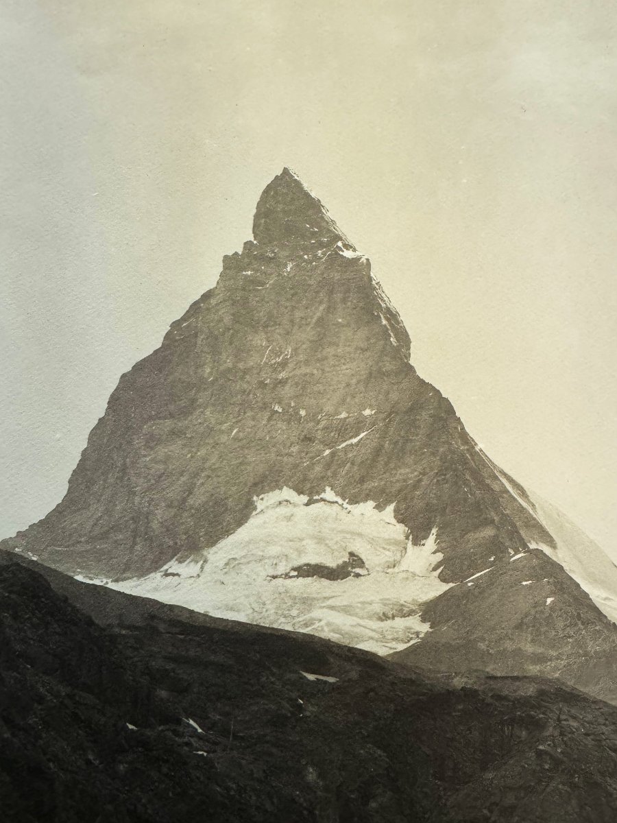 Vittorio Sella, “Matterhorn, ai piedi del Riffelhorn, sul Gorner Glacier”, Fine '800 Primi '900-photo-2