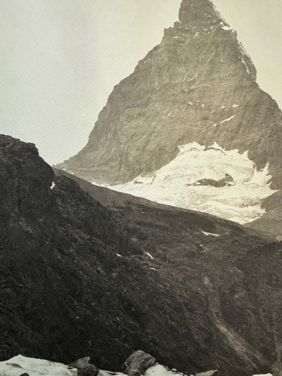Vittorio Sella, “Matterhorn, ai piedi del Riffelhorn, sul Gorner Glacier”, Fine '800 Primi '900-photo-3