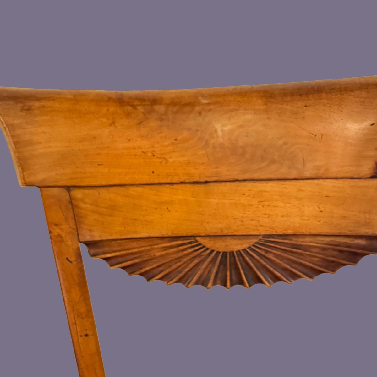 Gruppo di 4 sedie in noce, Stile Direttorio, fine del XVIII secolo-photo-5