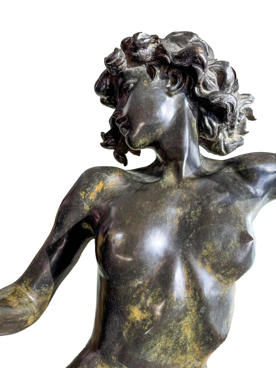 Nudo di donna, scultura in bronzo, Epoca XX secolo-photo-2