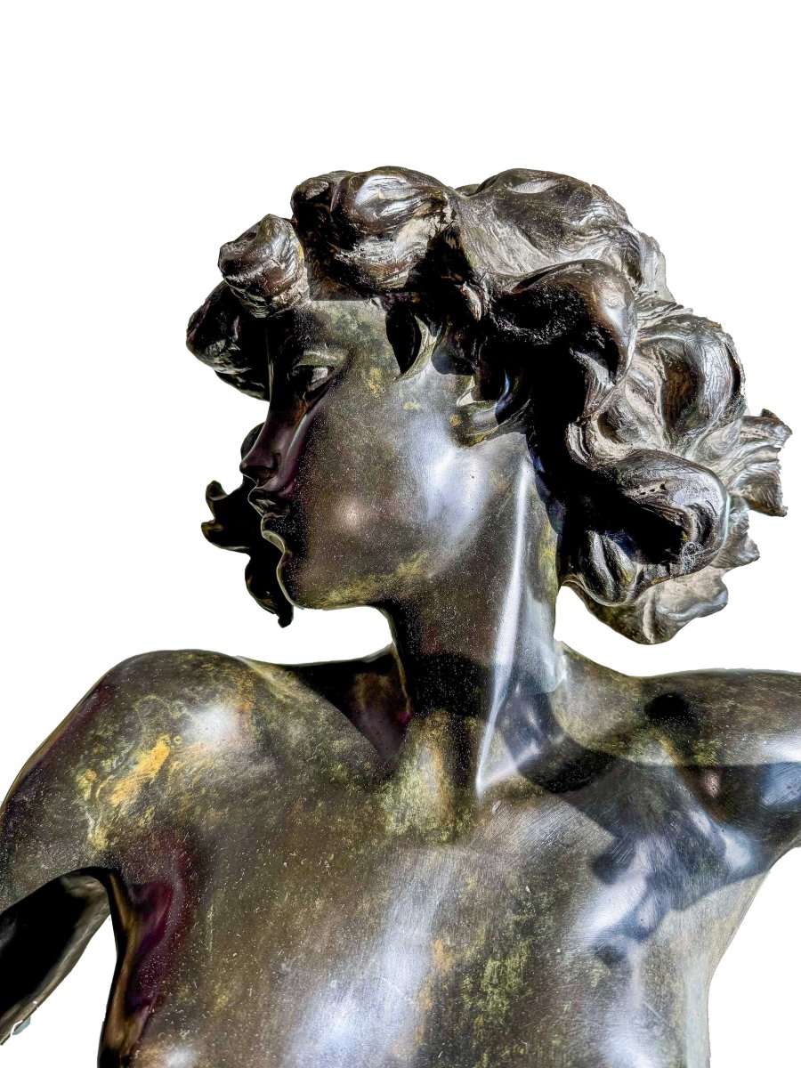 Nudo di donna, scultura in bronzo, Epoca XX secolo-photo-4