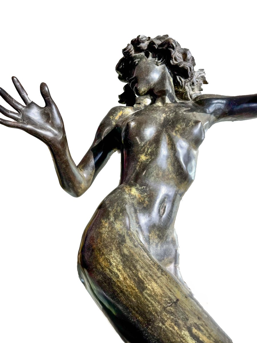 Nudo di donna, scultura in bronzo, Epoca XX secolo-photo-2