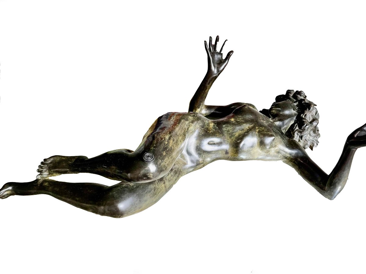 Nudo di donna, scultura in bronzo, Epoca XX secolo-photo-3