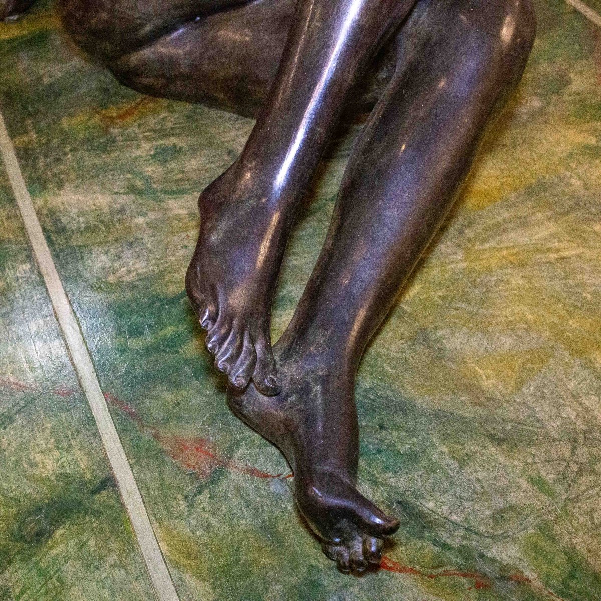 Nudo di donna, scultura in bronzo, Epoca XX secolo-photo-4