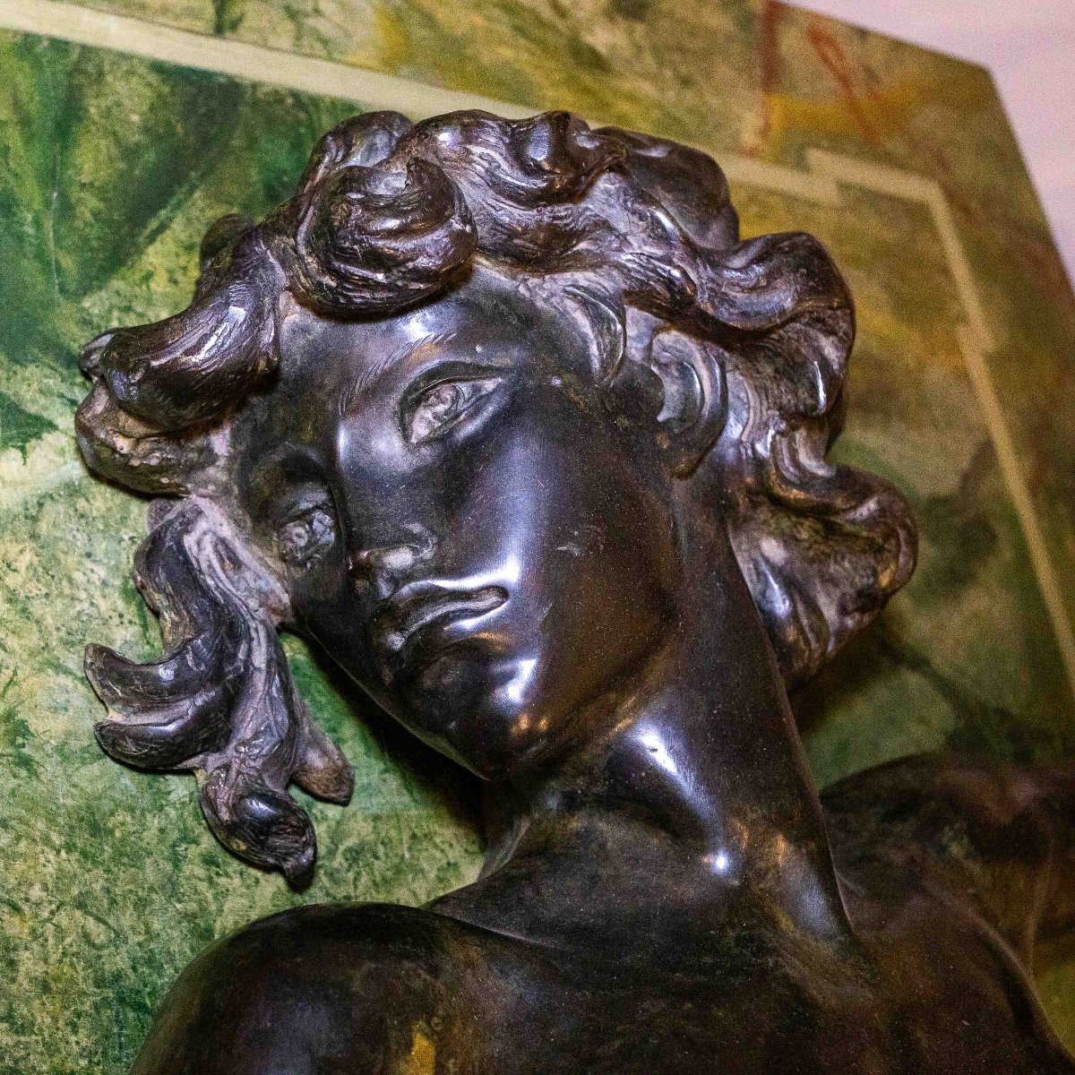 Nudo di donna, scultura in bronzo, Epoca XX secolo-photo-7