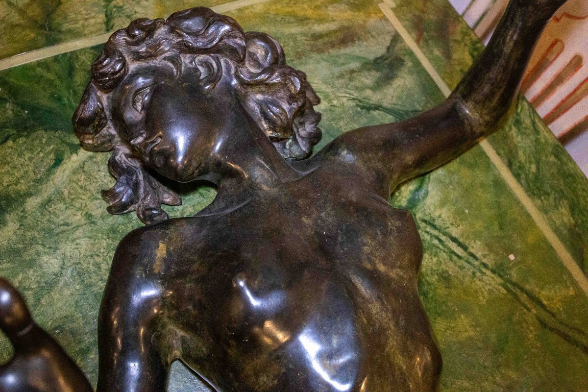 Nudo di donna, scultura in bronzo, Epoca XX secolo-photo-8