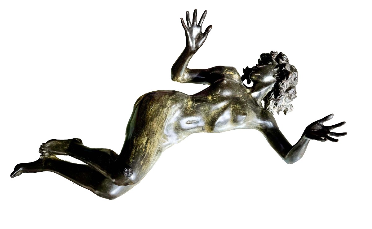 Nudo di donna, scultura in bronzo, Epoca XX secolo