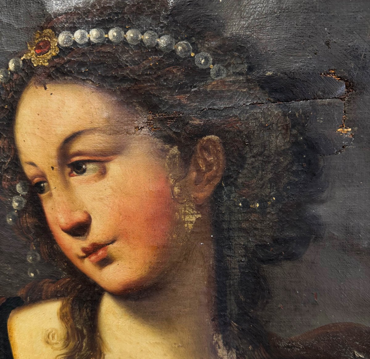 "Le Sibille", olio su tela, Epoca '600-photo-4