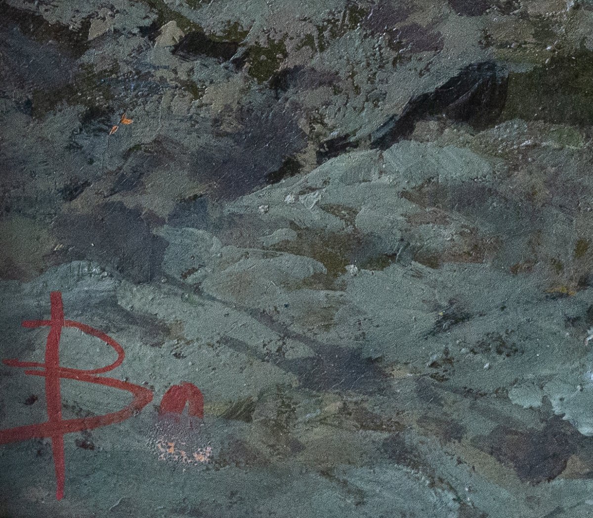 Giacinto Bo, "Vedute Naturali", olio su cartone, Epoca '800-photo-4