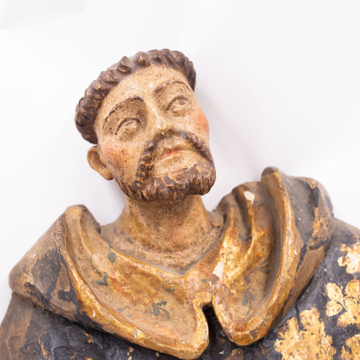 Scultura religiosa lignea policroma, XVII Secolo-photo-4