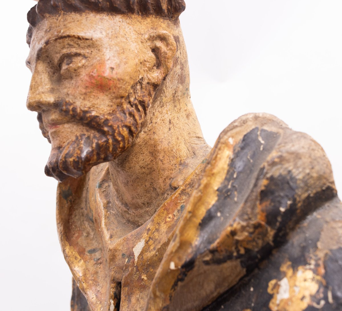 Scultura religiosa lignea policroma, XVII Secolo-photo-5