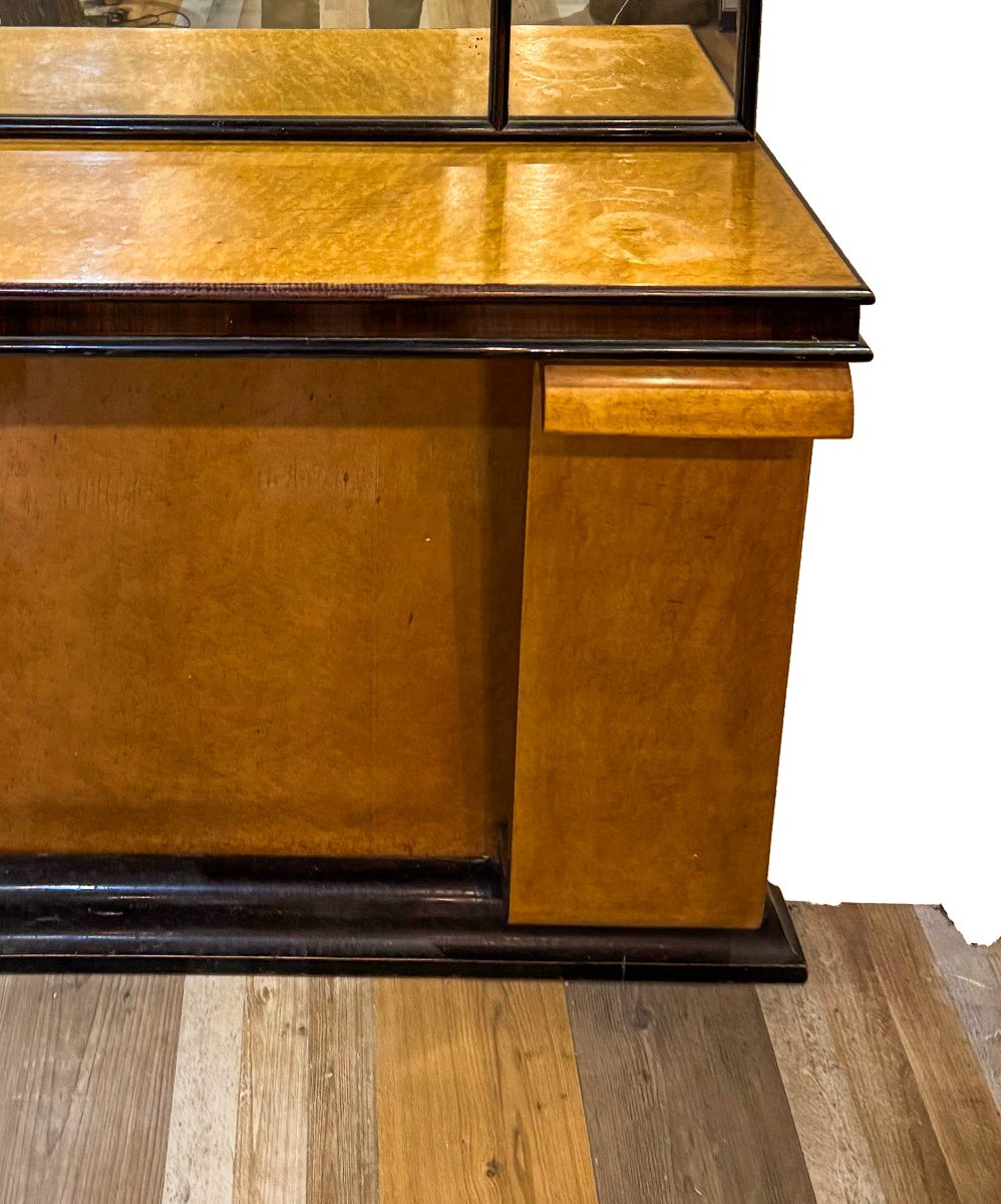 Consolle con Specchiera, Art Deco', Anni '40-photo-2