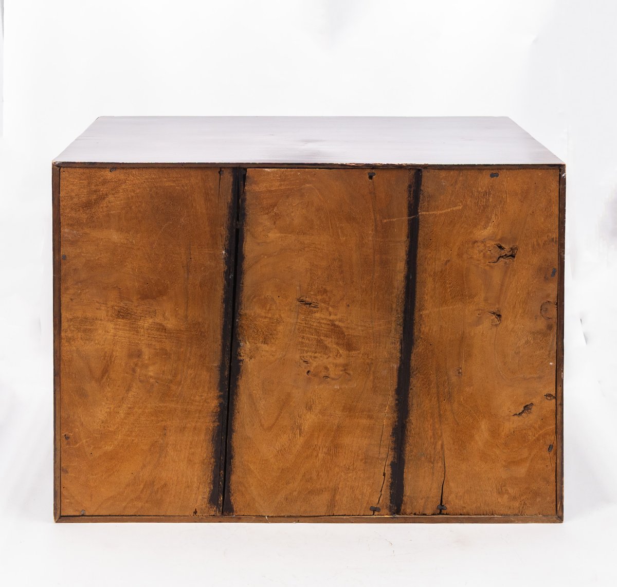 Monetiere in legno ebanizzato e intarsio in osso, Epoca '800-photo-4