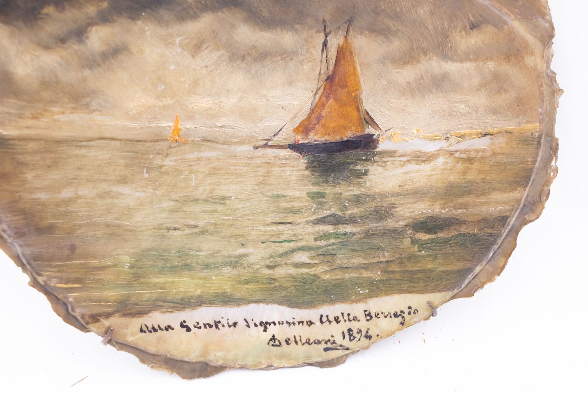 Conchiglia dipinta di Lorenzo Delleani – 1894-photo-2