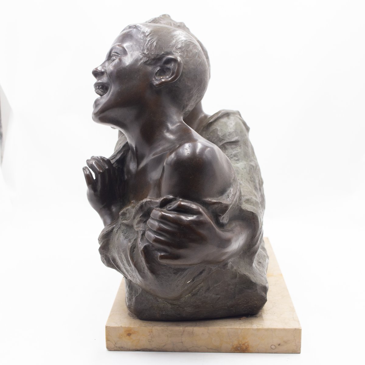 Vincenzo Aurisicchio, "I Ragazzi e la Conchiglia", in bronzo, Fine '800-photo-6