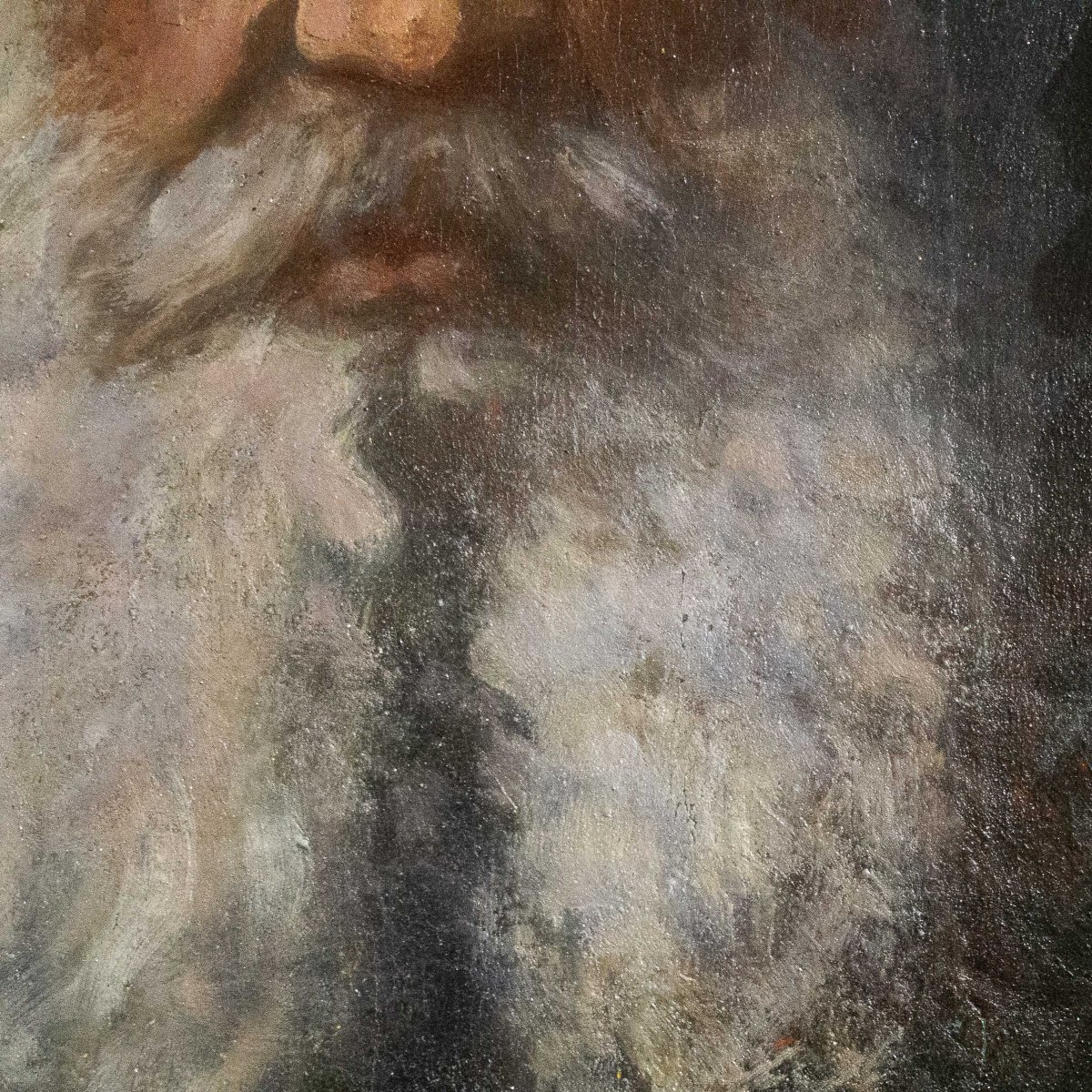 "Ritratto di Vecchio", olio su tavola, Epoca '800-photo-3