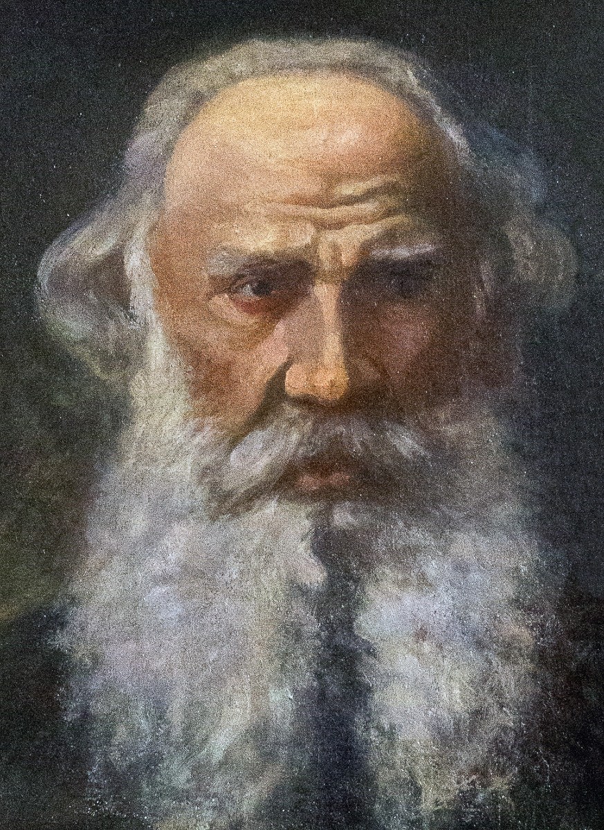 "Ritratto di Vecchio", olio su tavola, Epoca '800