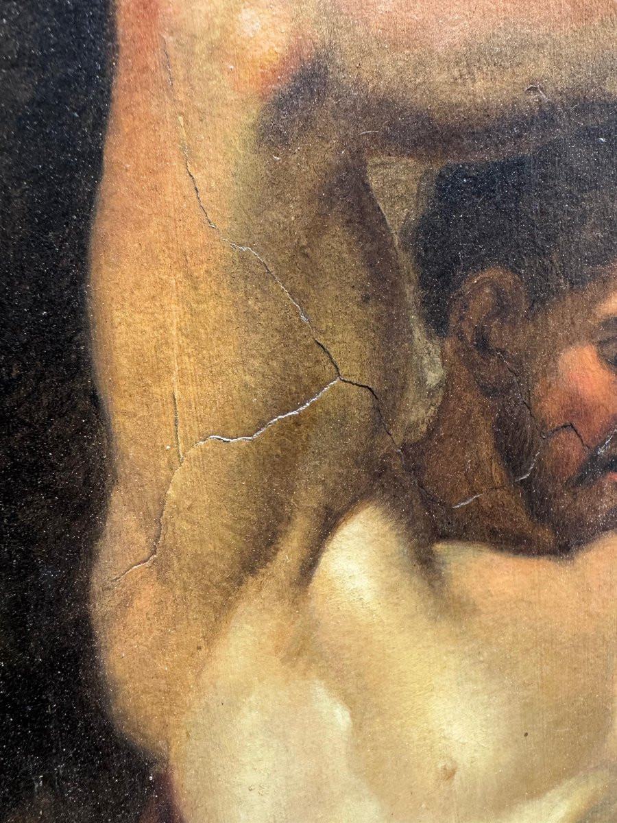 Antonio Ciseri, "Prometeo Incatenato", olio su carta, Epoca '800-photo-3