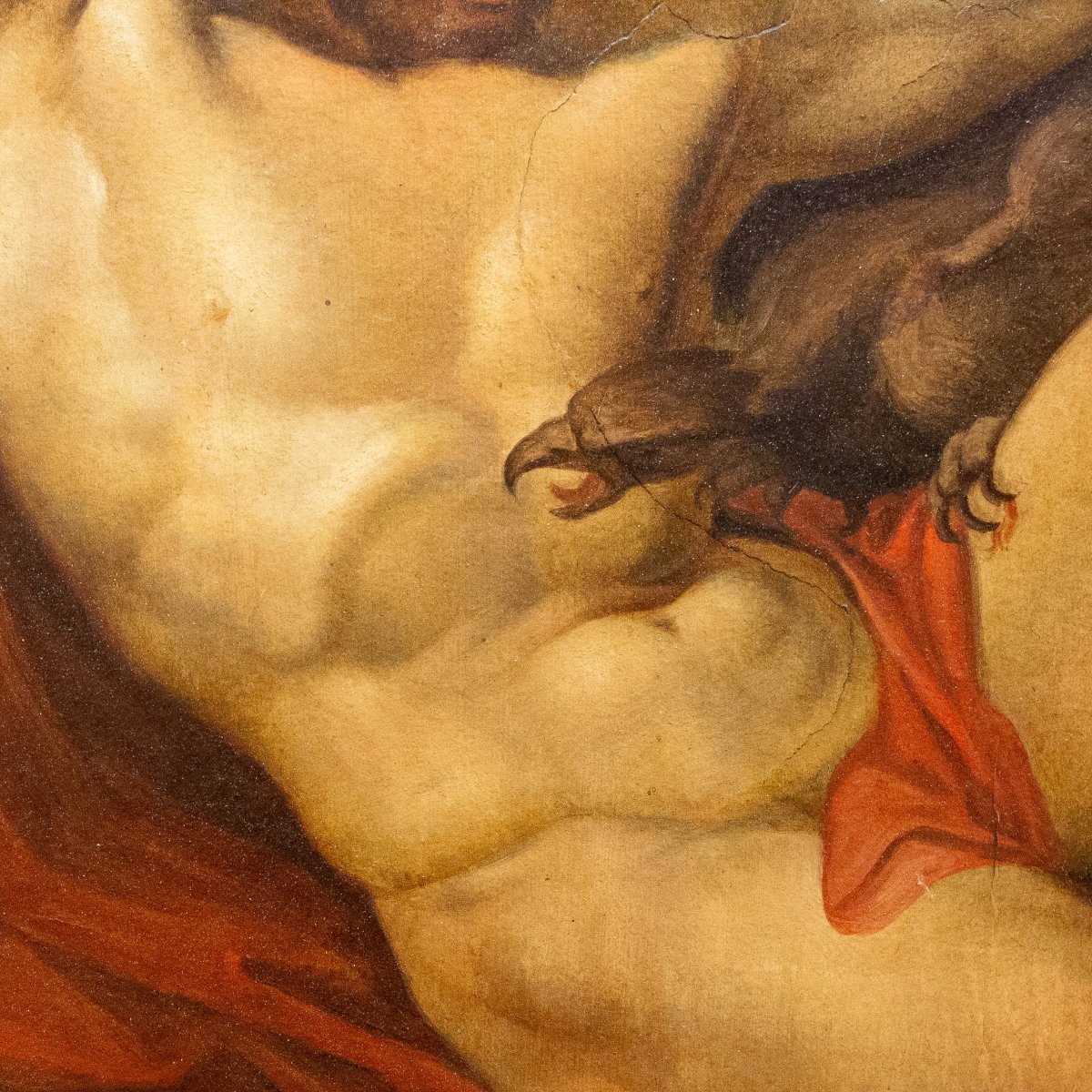 Antonio Ciseri, "Prometeo Incatenato", olio su carta, Epoca '800-photo-4