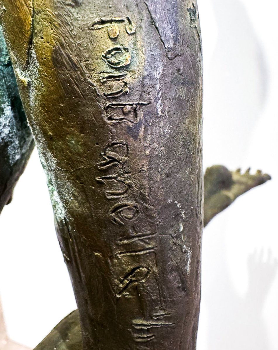 Nuccio Fontanella, "Ballerina, in bronzo, firmato, XX Secolo-photo-1