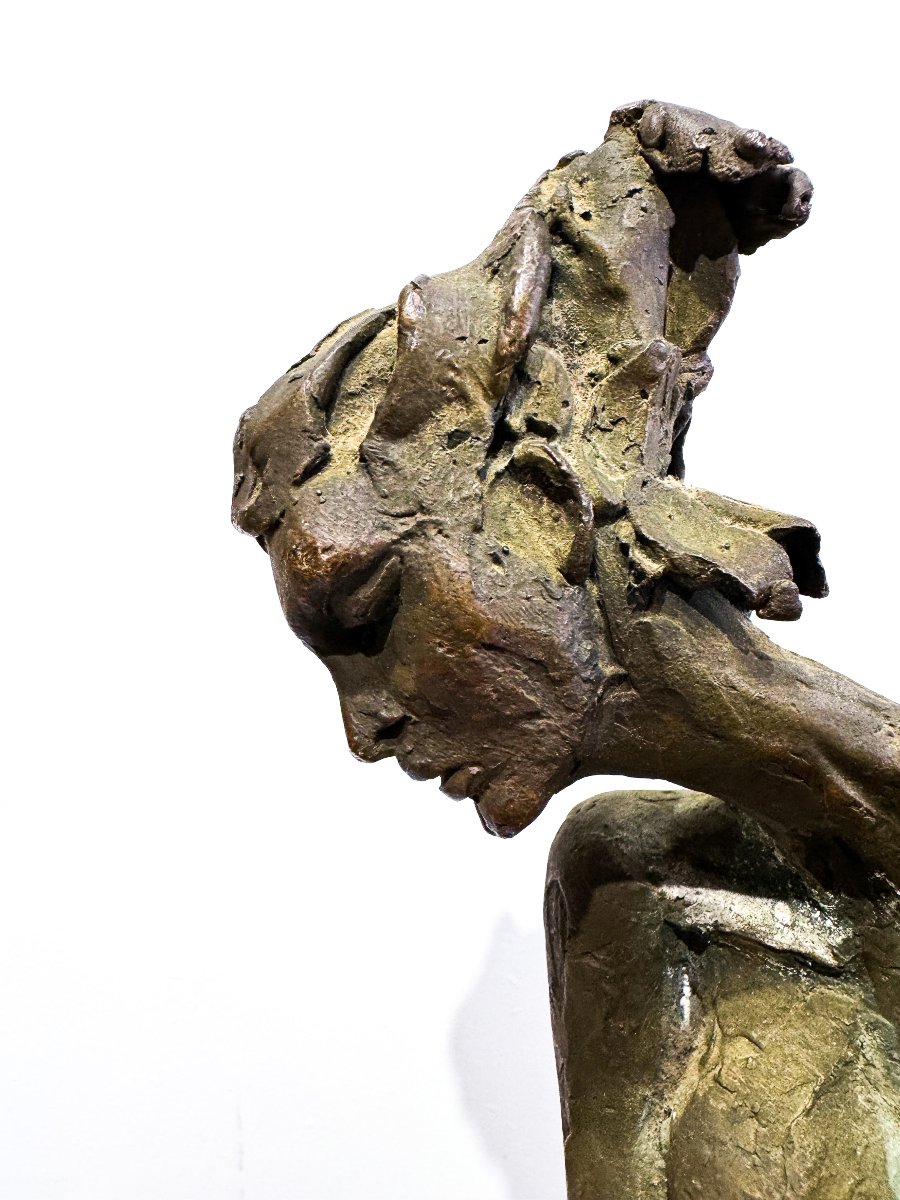 Nuccio Fontanella, "Ballerina, in bronzo, firmato, XX Secolo-photo-4