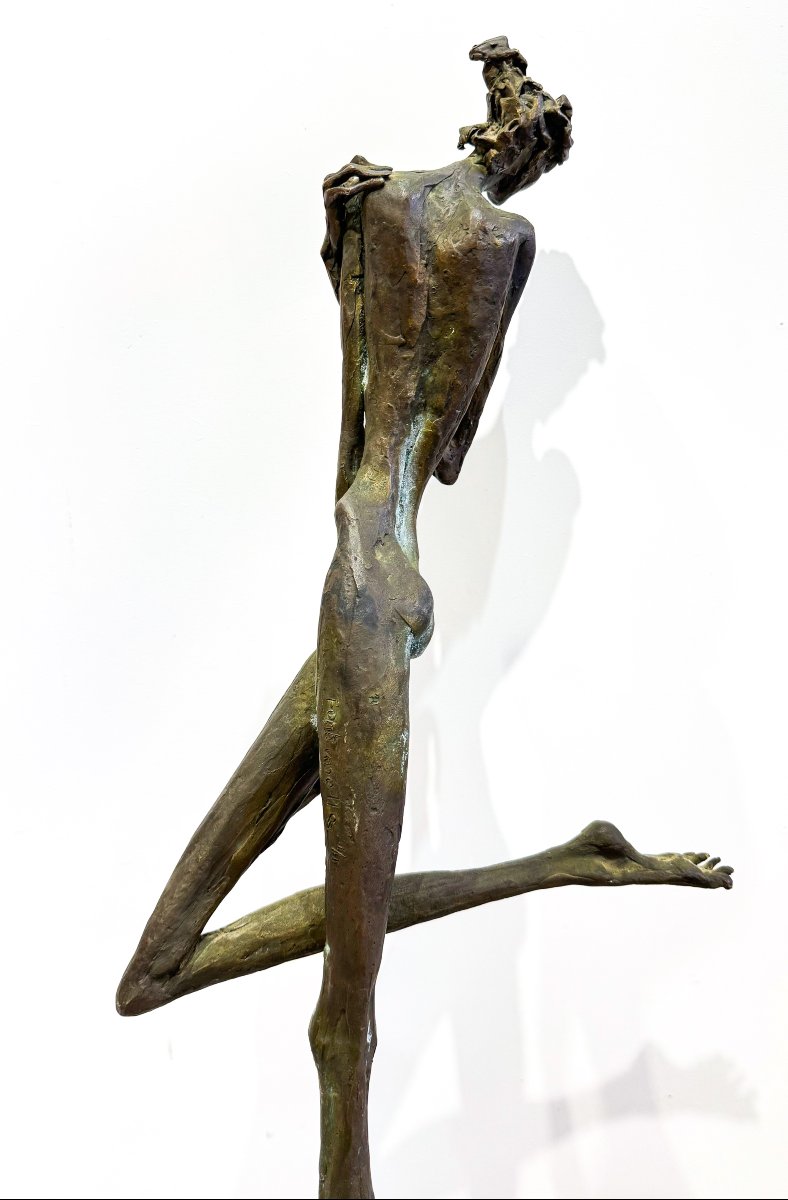 Nuccio Fontanella, "Ballerina, in bronzo, firmato, XX Secolo-photo-5