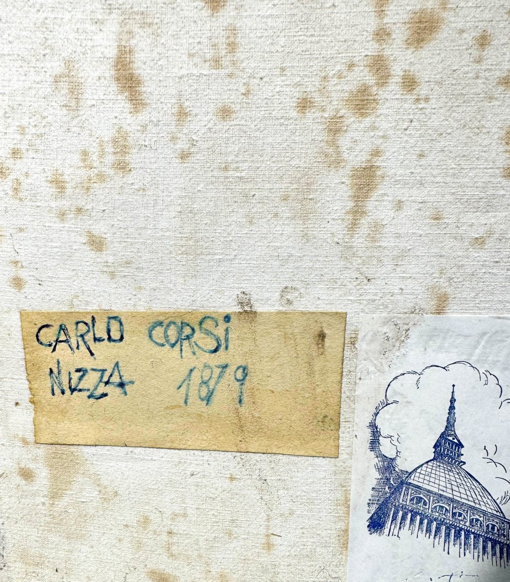 Carlo Corsi, " Intimità", olio su tela, firmato, 1964-photo-5