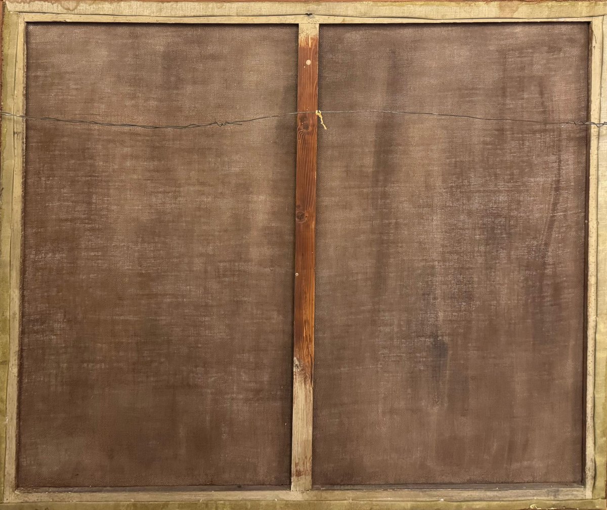 Italo Mus, "Quiete Autunnale", olio su tela, firmato, Anni '40-photo-4