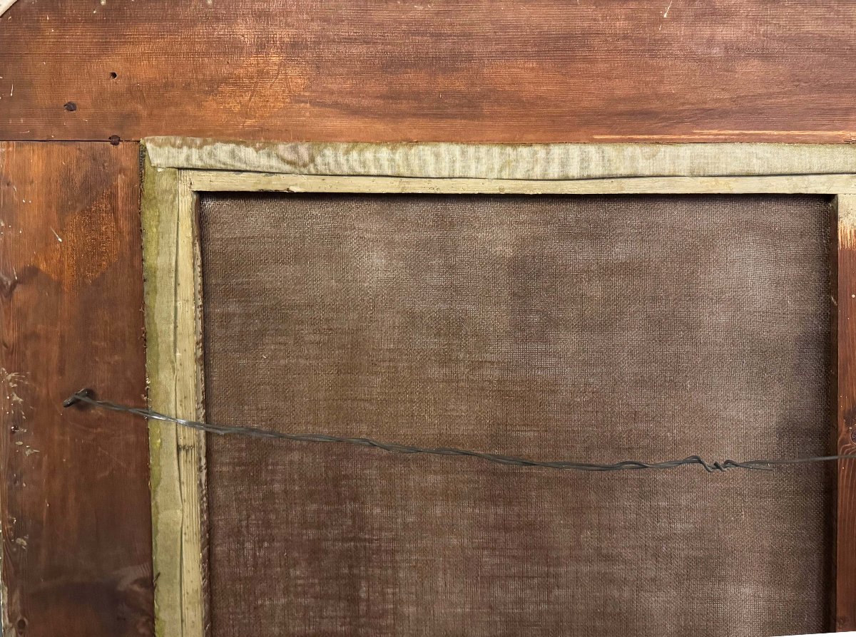 Italo Mus, "Quiete Autunnale", olio su tela, firmato, Anni '40-photo-5