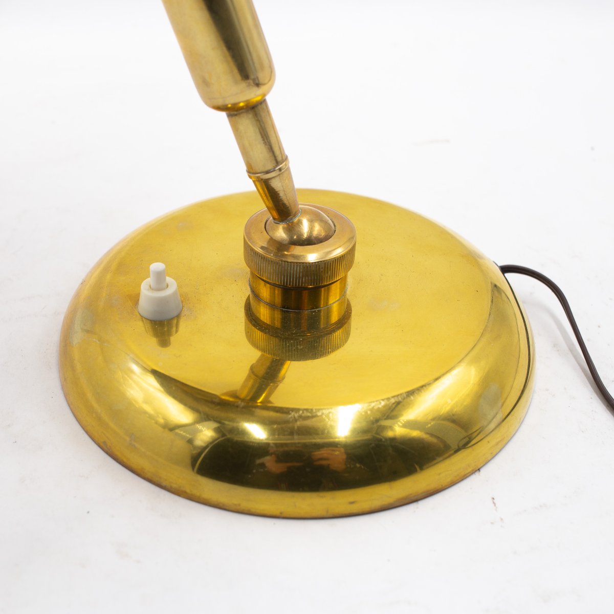 Giovanni Michelucci per Lariolux, lampada in ottone, Anni '40-photo-2