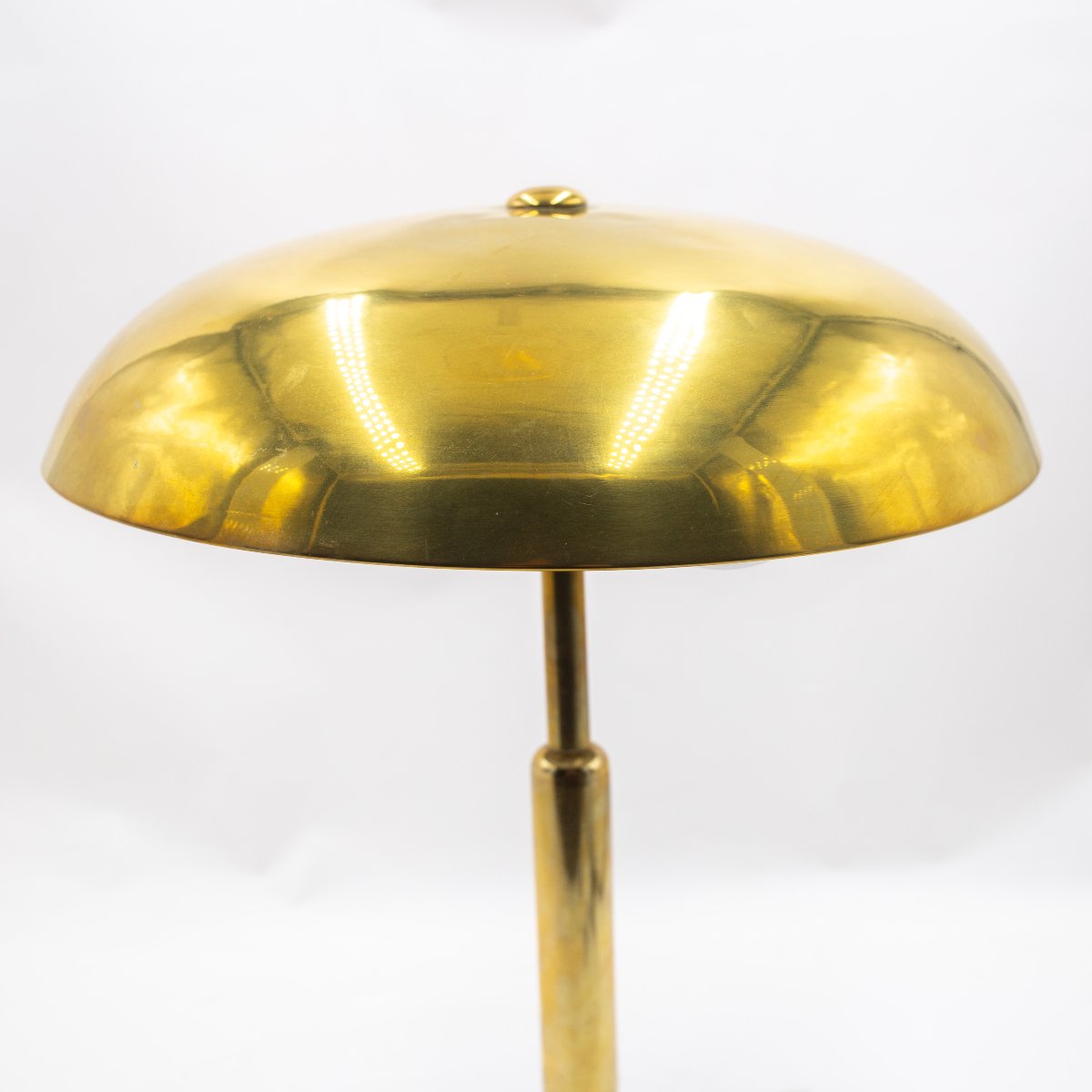 Giovanni Michelucci per Lariolux, lampada in ottone, Anni '40-photo-6