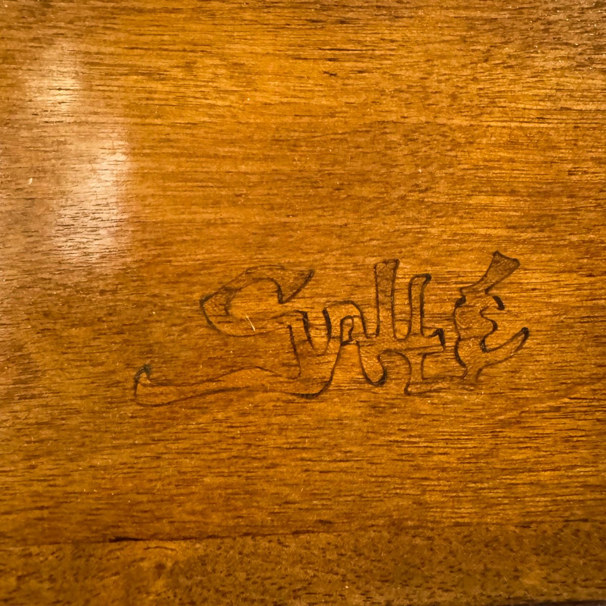 Émile Gallé, set di quattro tavolini a incastro Art Nouveau, Primi '900-photo-2