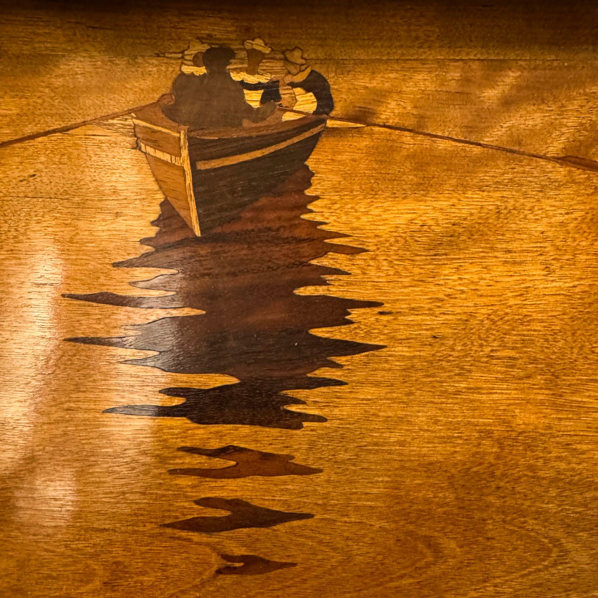 Émile Gallé, set di quattro tavolini a incastro Art Nouveau, Primi '900-photo-1