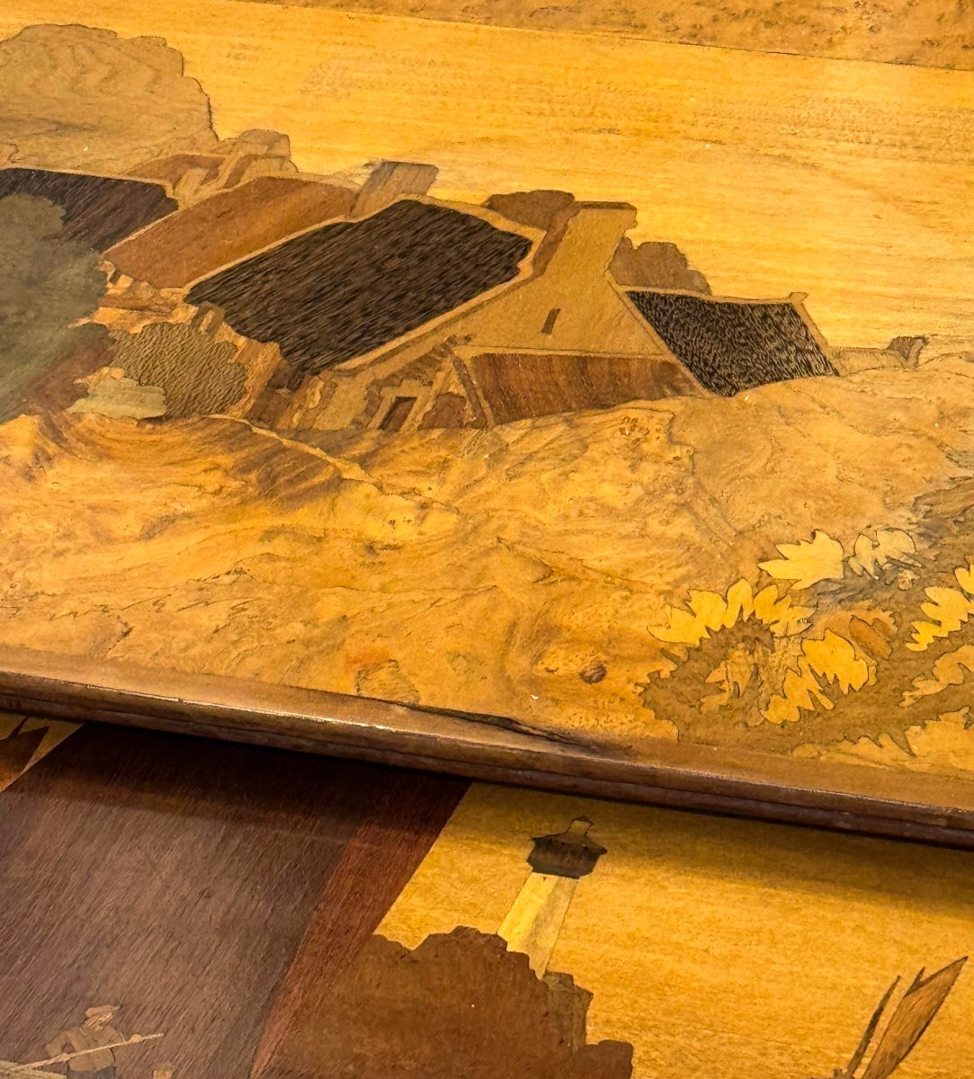 Émile Gallé, set di quattro tavolini a incastro Art Nouveau, Primi '900-photo-6