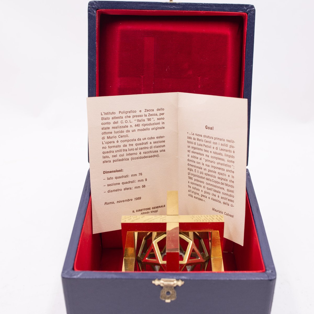 Mario Ceroli - Goal, Per Italia '90, 1989-photo-3