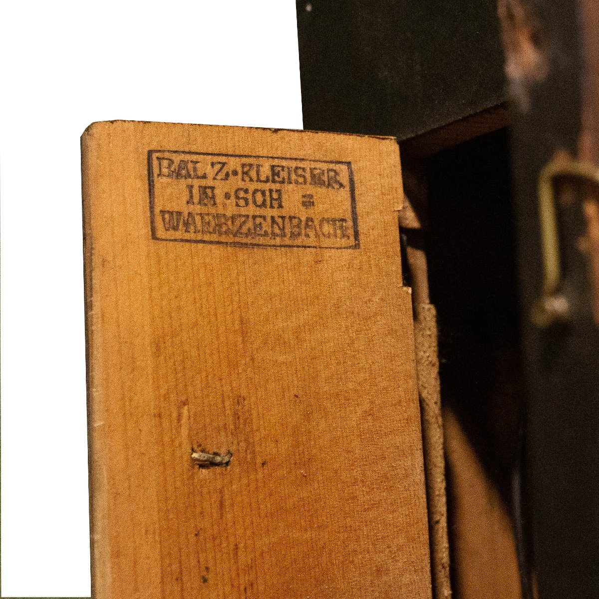 Orologio a Cornice con Automa a Occhi Mobili di Balz Kleiser, XIX secolo-photo-2