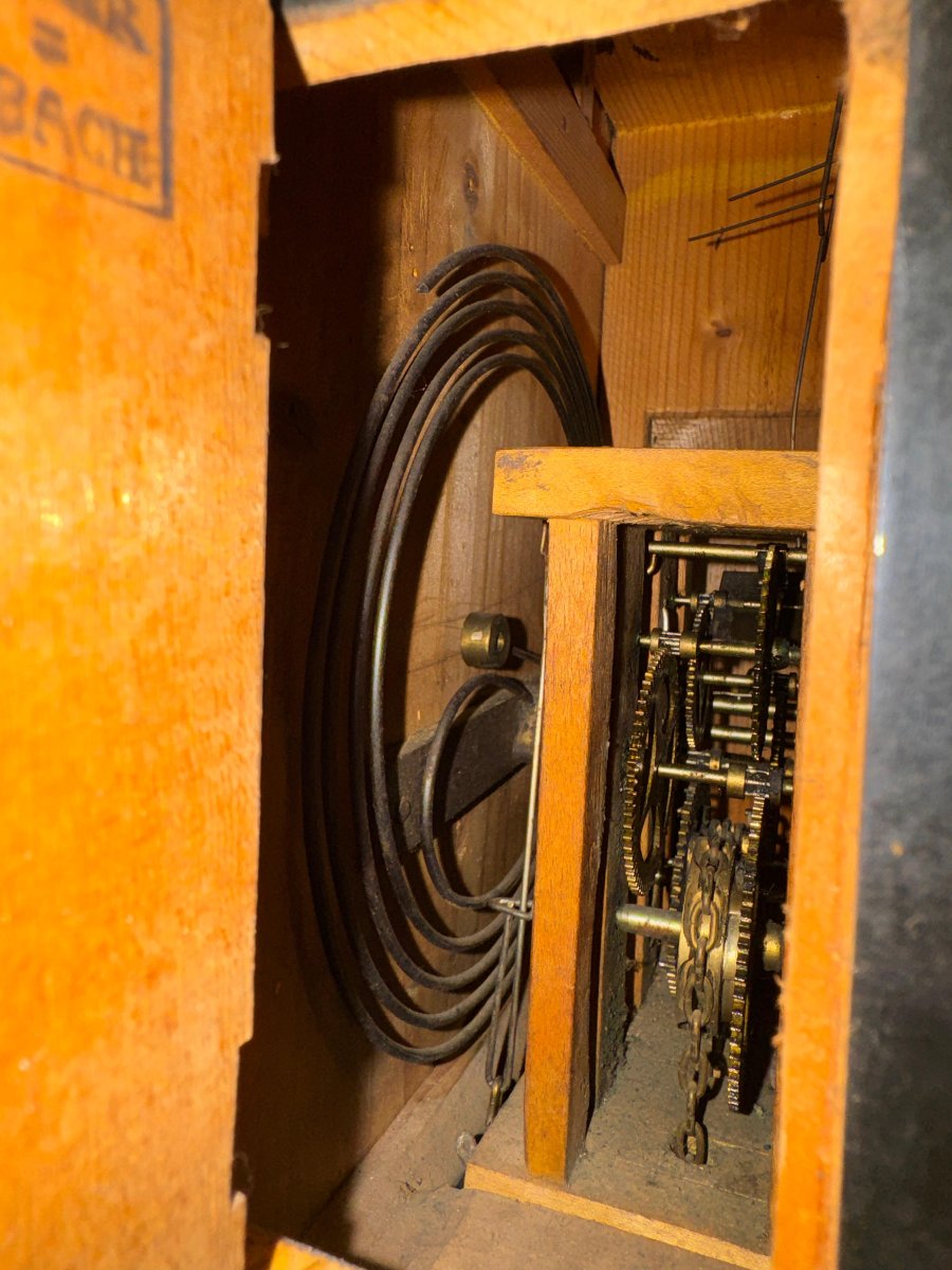 Orologio a Cornice con Automa a Occhi Mobili di Balz Kleiser, XIX secolo-photo-4