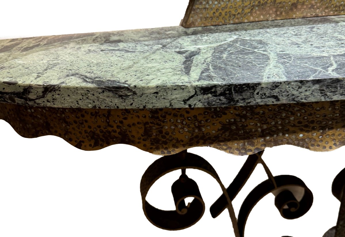 Pier Luigi Colli, set consolle con specchio, Epoca XX Secolo-photo-2