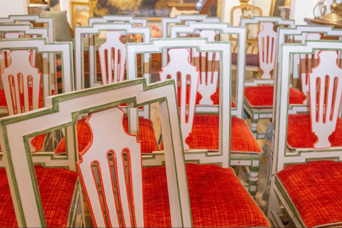 Set di sei sedie Luigi XVI Originale Epoca '700-photo-1