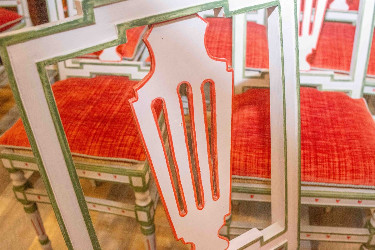 Set di sei sedie Luigi XVI Originale Epoca '700-photo-4