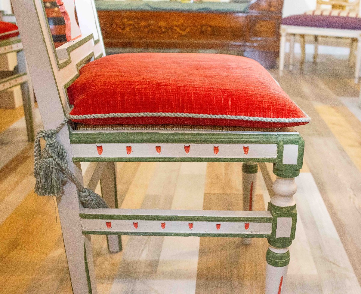 Set di sei sedie Luigi XVI Originale Epoca '700-photo-7