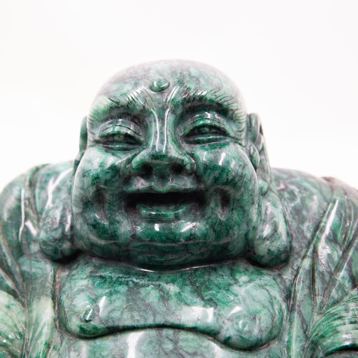 Buddha ridente, in giada, Primi '900-photo-4