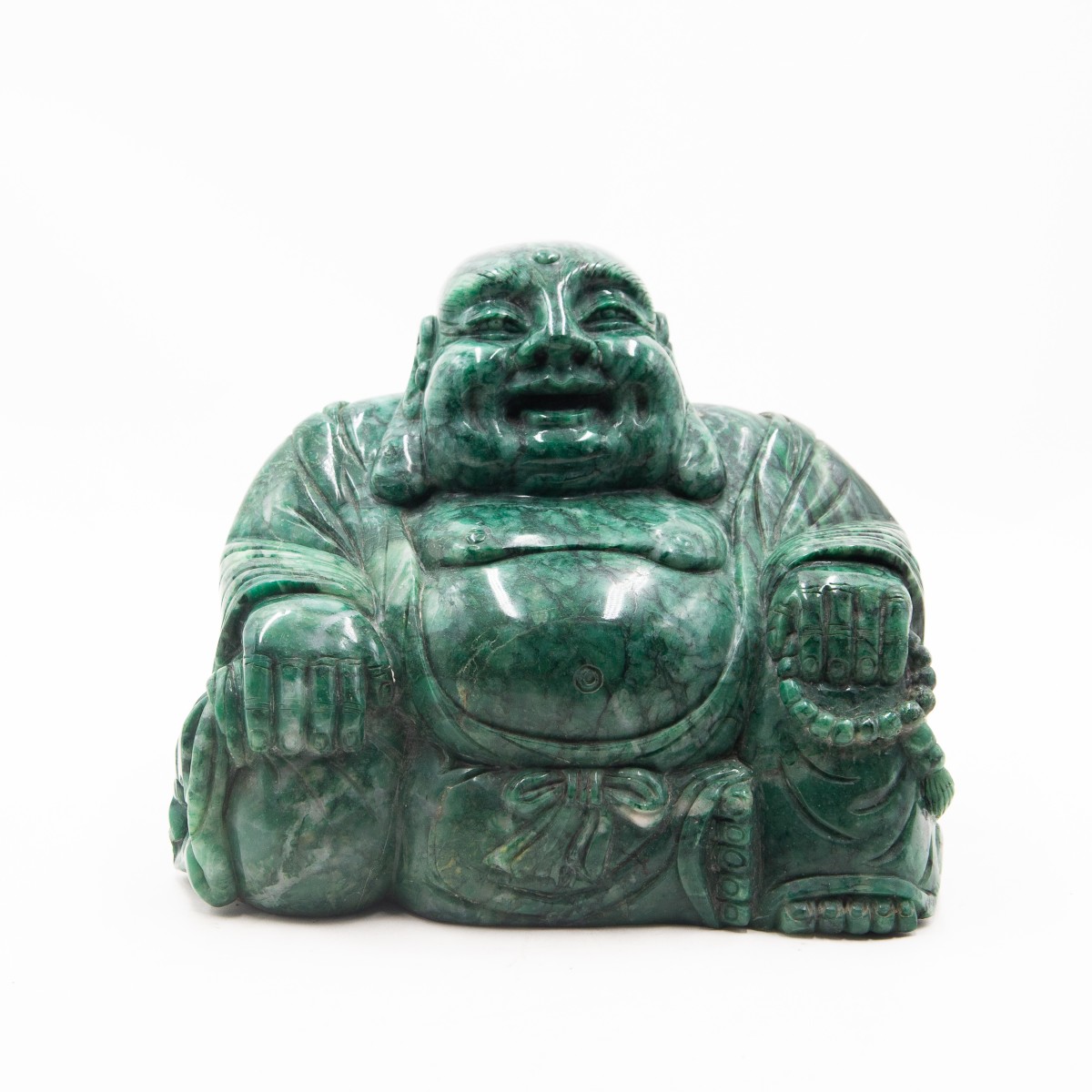 Buddha ridente, in giada, Primi '900