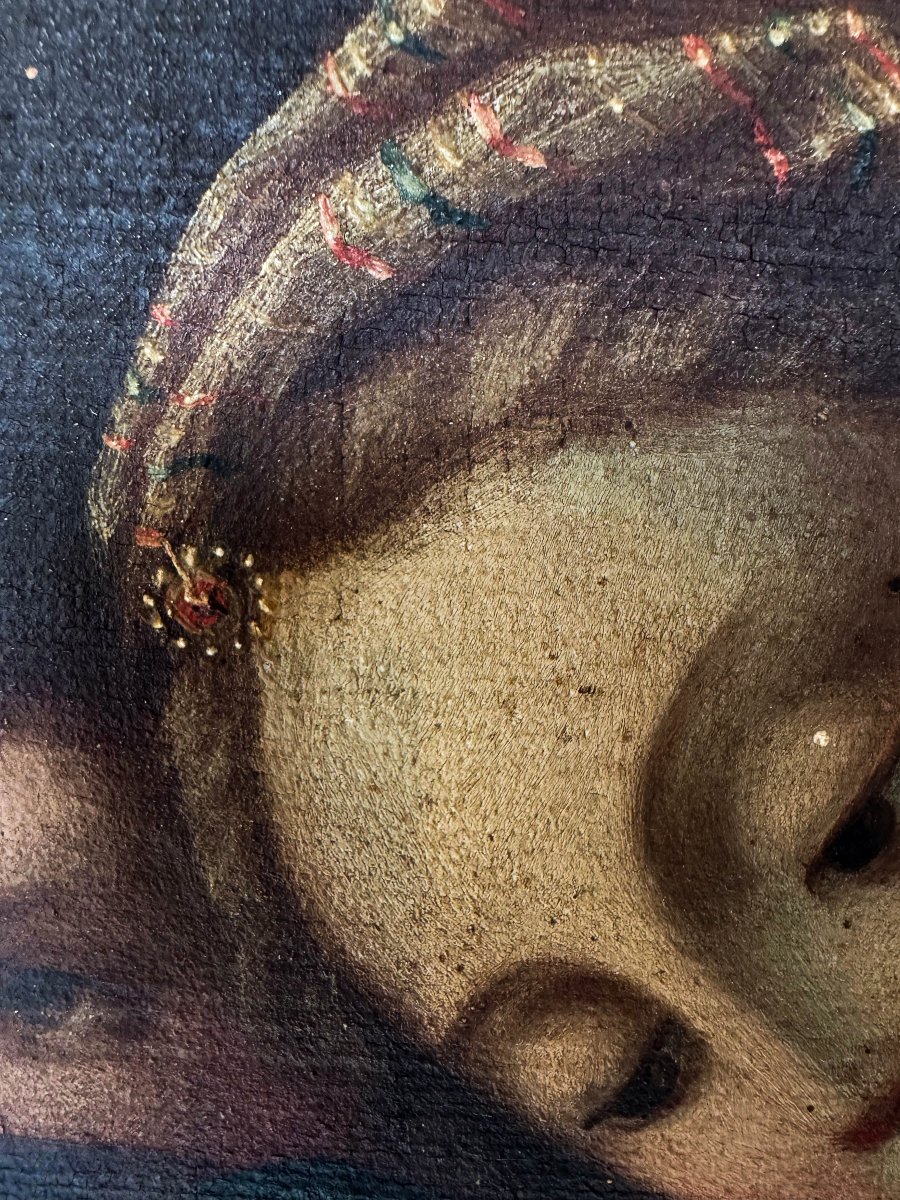 Scena Biblica, olio su tela, Epoca tra '600 e '700-photo-4