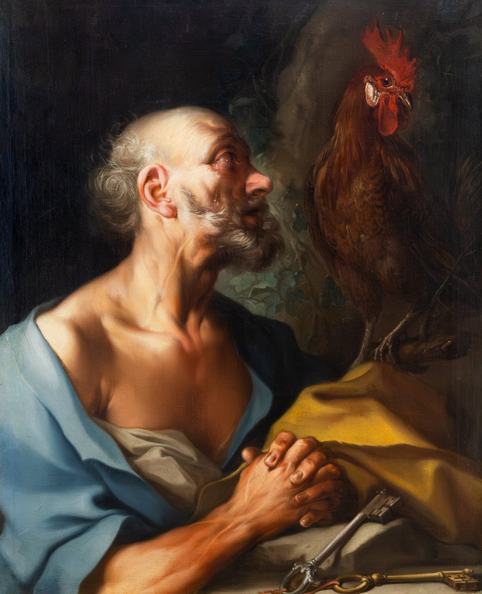 Ignazio Stern, “Il pentimento di Pietro”, olio su tela, 1721-1722-photo-3