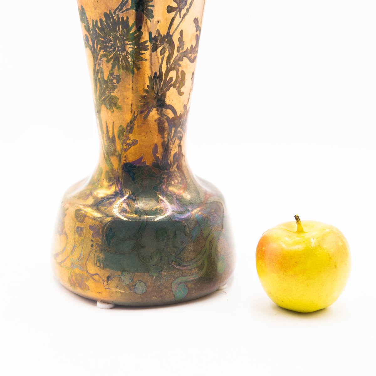 Vaso Art Nouveau – J. Massier Fils, Vallauris Francia, ca. 1890–1910-photo-2