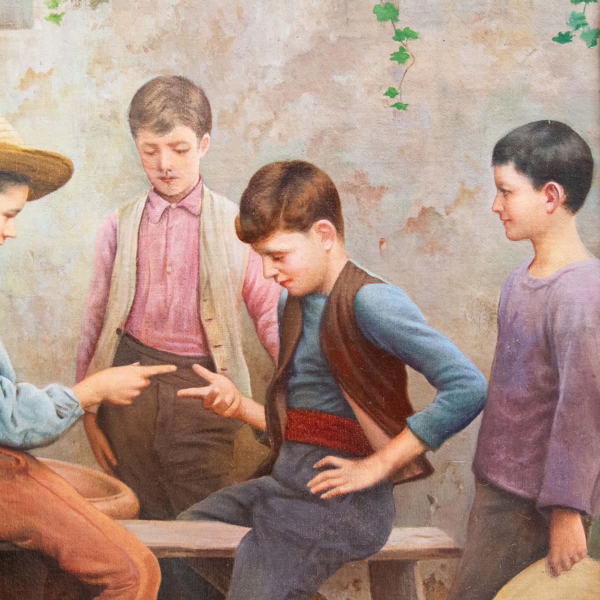 “La Morra”, olio su tela, Fine '800 Primi '900-photo-3