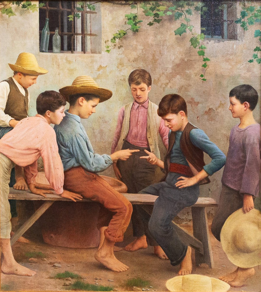 “La Morra”, olio su tela, Fine '800 Primi '900-photo-1